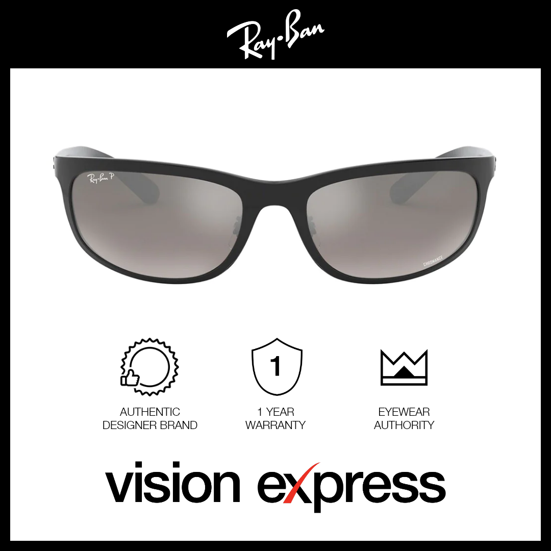 Ray Ban Men s Black Plastic Rectangle Sunglasses RB4265 601 5J Vision Express