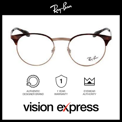Ray-Ban Women's Bronze Metal Round Eyeglasses RB6406/2971_49 - Vision Express Optical Philippines