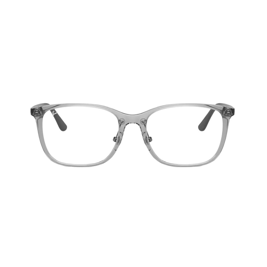 Ray-Ban Transparent Grey Square Eyeglasses RB7168D817055