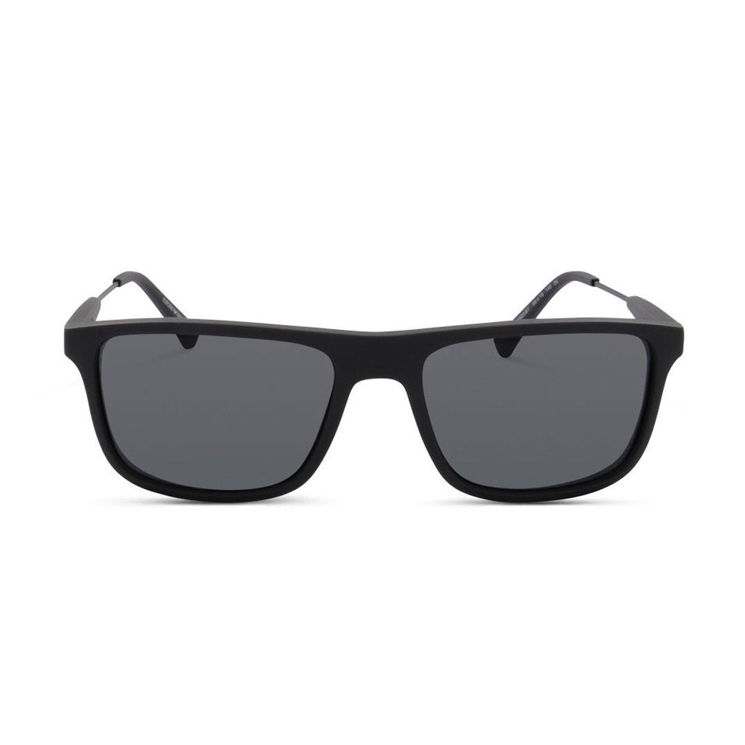 Emporio Armani Men's Grey Plastic Rectangle Sunglasses EA4151F