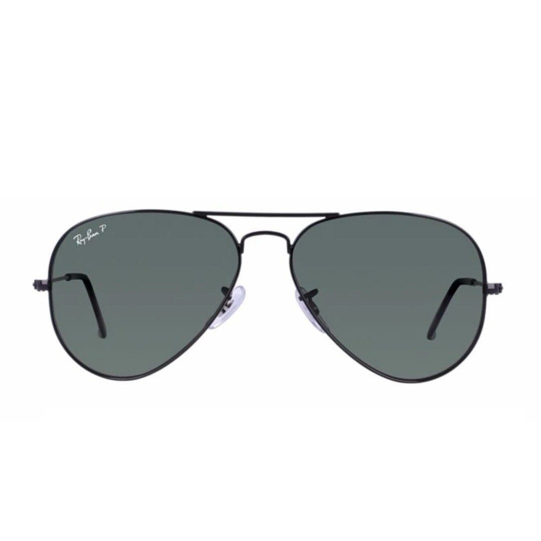 Ray-Ban Unisex Black Metal Aviator Sunglasses RB3025/002/58