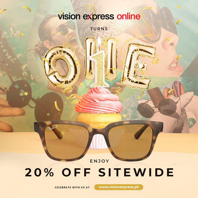 Get 20% Discount Site-wide as Vision Express Philippines Online Turns One