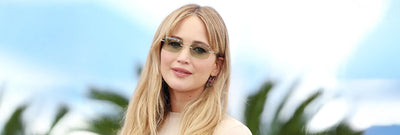 Jennifer Lawrence exudes glamour in Oliver Peoples