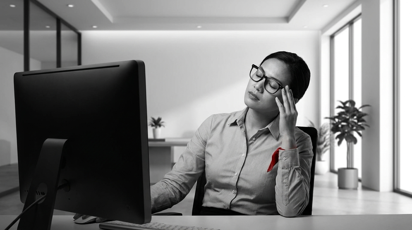 Aircon, screens and dry eyes: why your eyes feel gritty at work