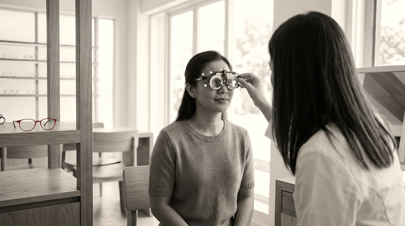 What actually happens during an adult eye exam?
