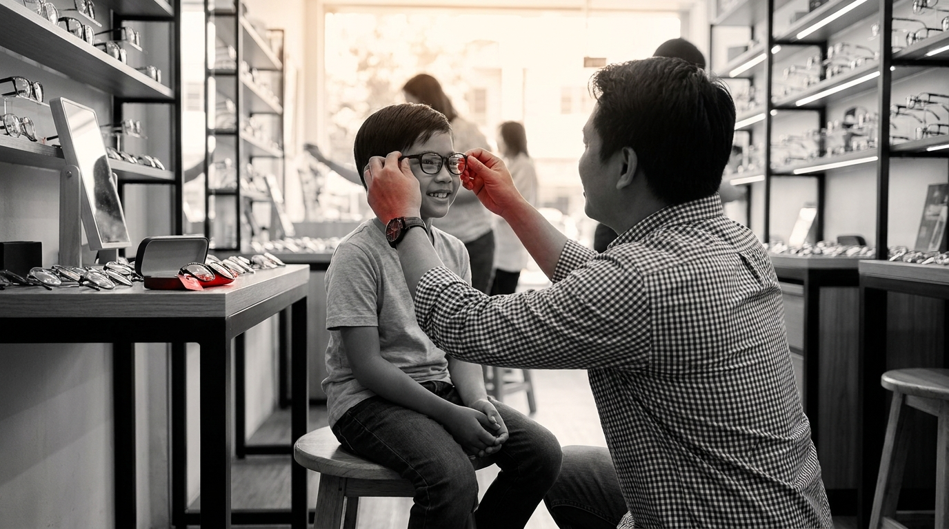 How to choose glasses for a child that actually stay on