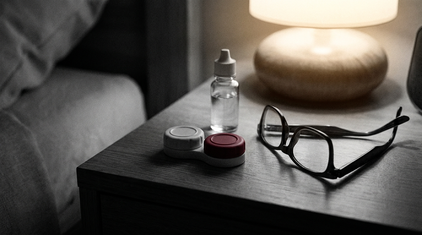 Is it okay to sleep with your contact lenses on?