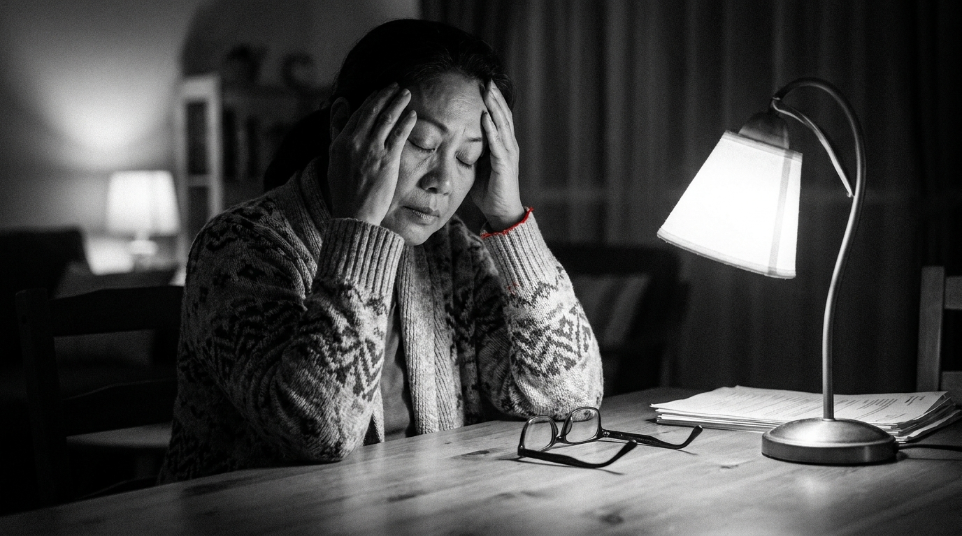 Why does your vision go blurry when you are tired or sick?