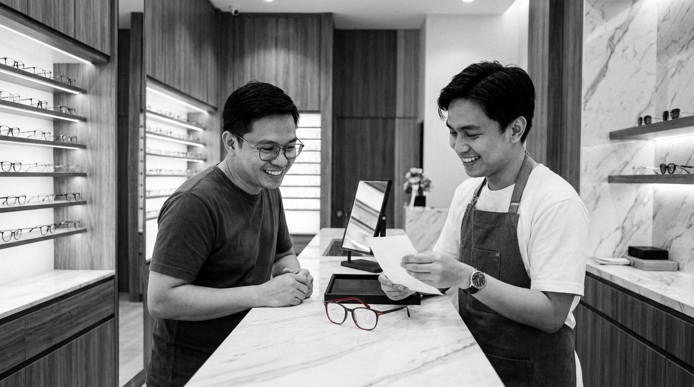 Before you leave the counter: a seven-point glasses receipt and warranty checklist