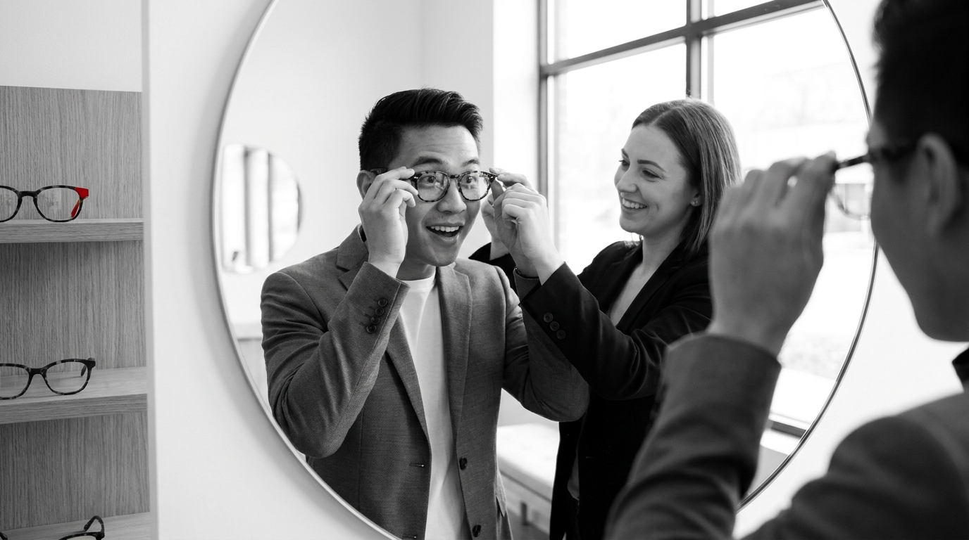 Your first pair of glasses as an adult: what to expect from the exam to the first week