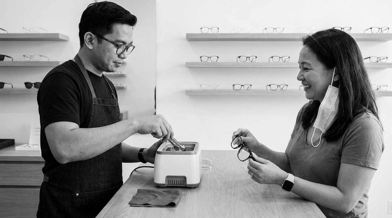 Free lifetime ultrasonic cleaning and custom fitting: how to use it and what to ask for