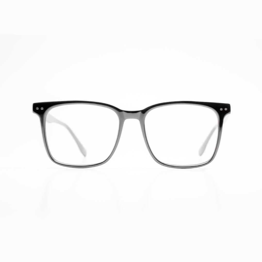 Ellis Oliver Black Square Eyeglasses for Men EVN21012C154