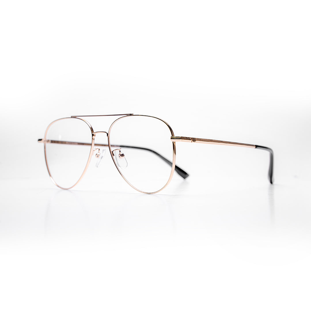 Ellis Oliver Gold Black Aviator Eyeglasses for Men EVCLSH82057C255 - Vision Express Optical Philippines
