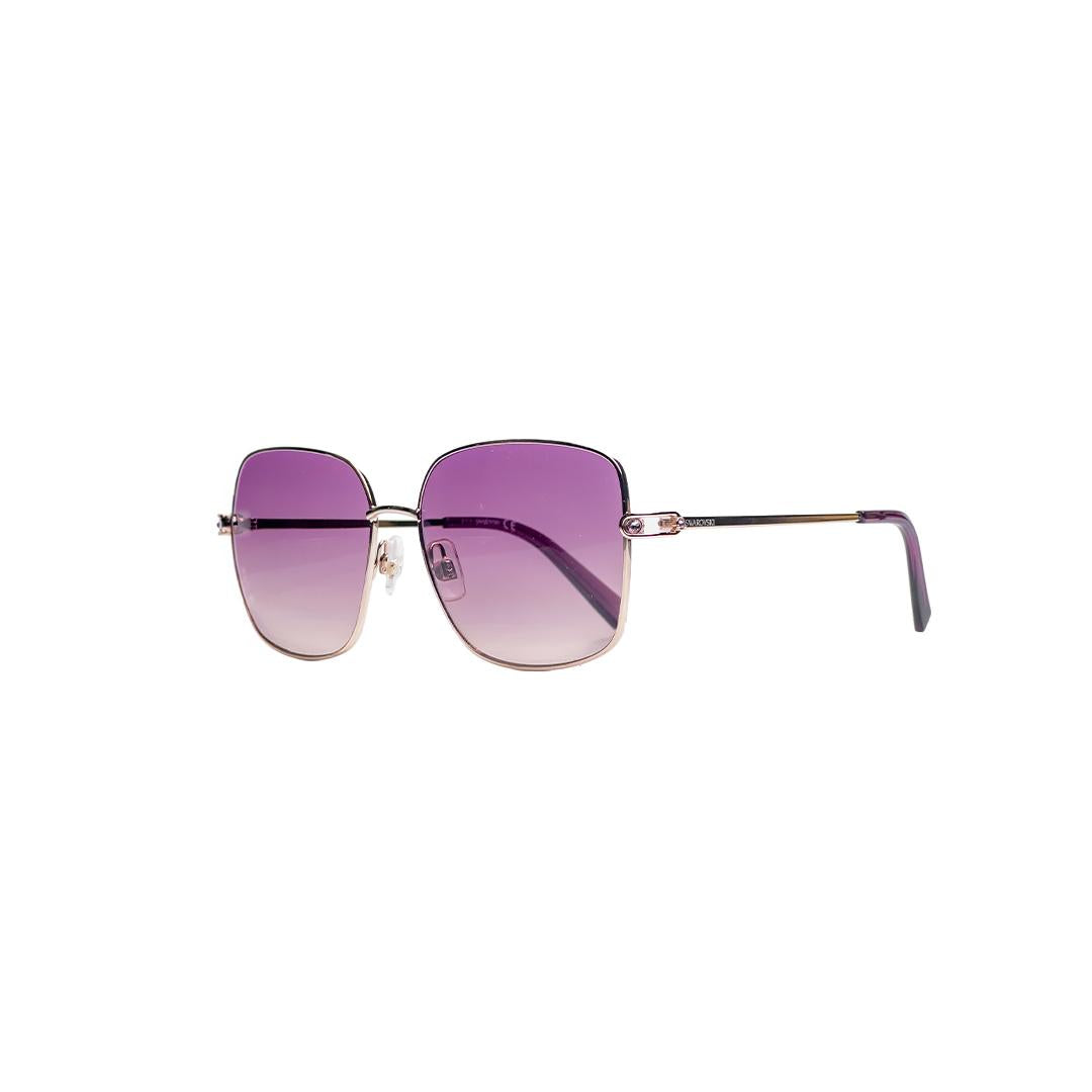 Swarovski Square Gold Sunglasses SK031328T59