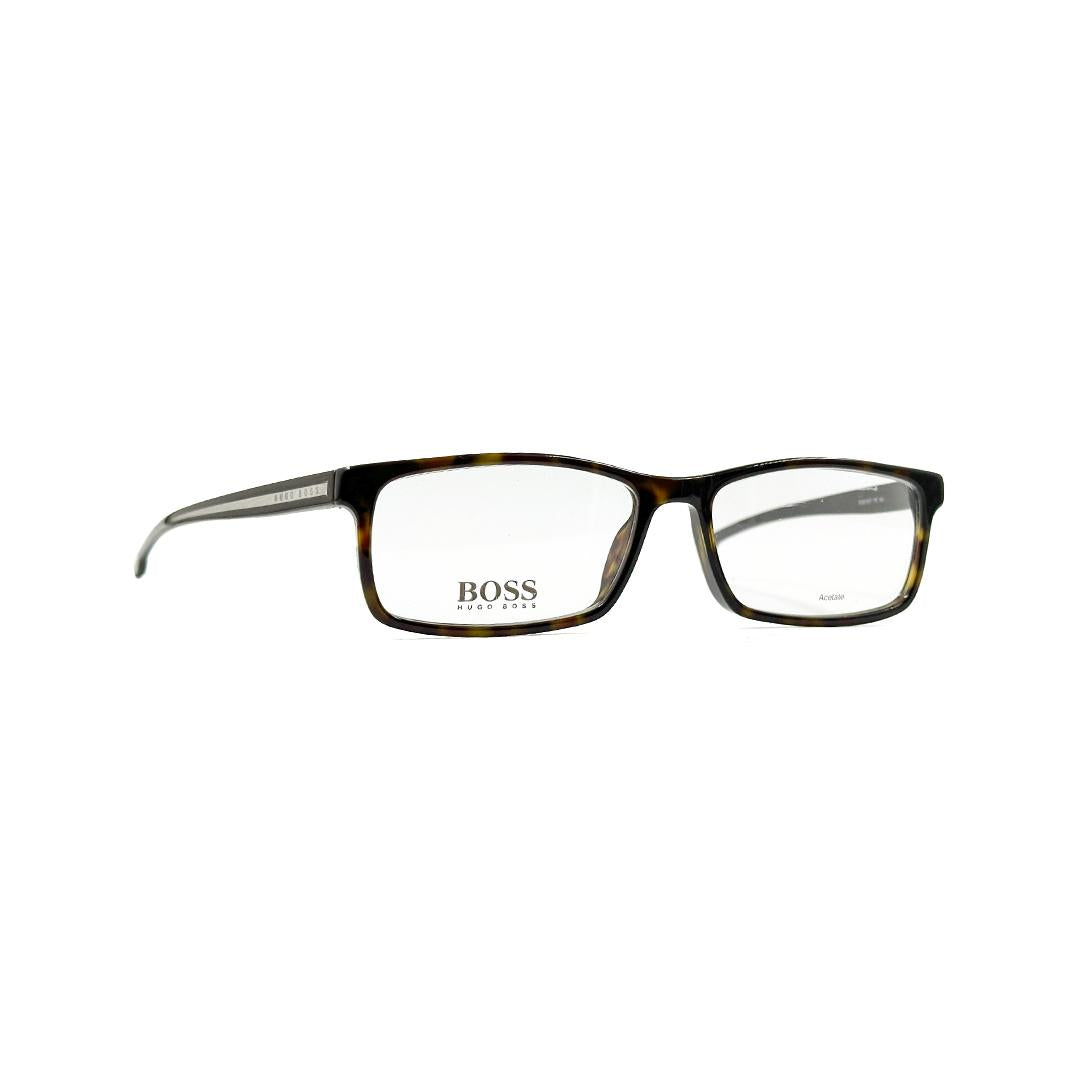 Hugo Boss Rectangle Tortoise Eyeglasses HB0877P0I57