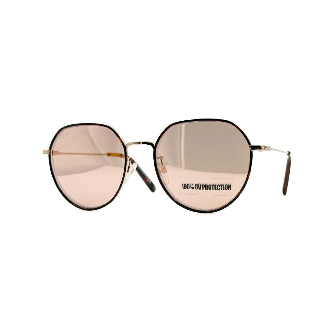 Bally Round Brown Sunglasses BY0078D56U56