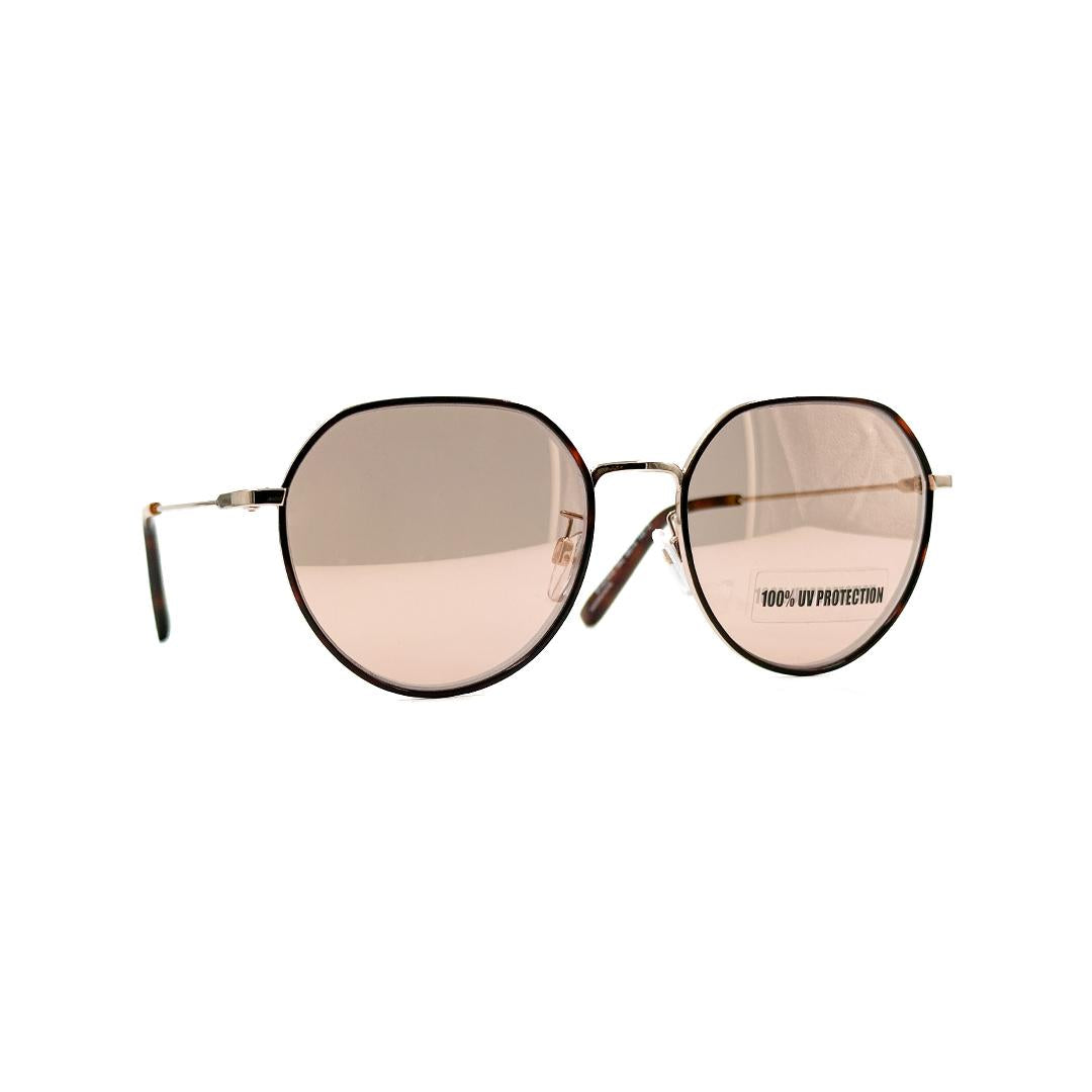 Bally Round Brown Sunglasses BY0078D56U56