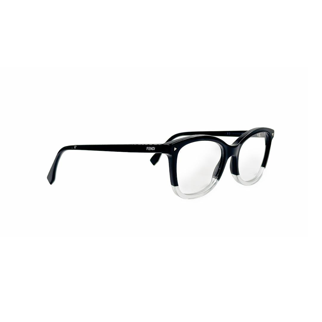 Fendi Square Black Eyeglasses FD02347ZJ52