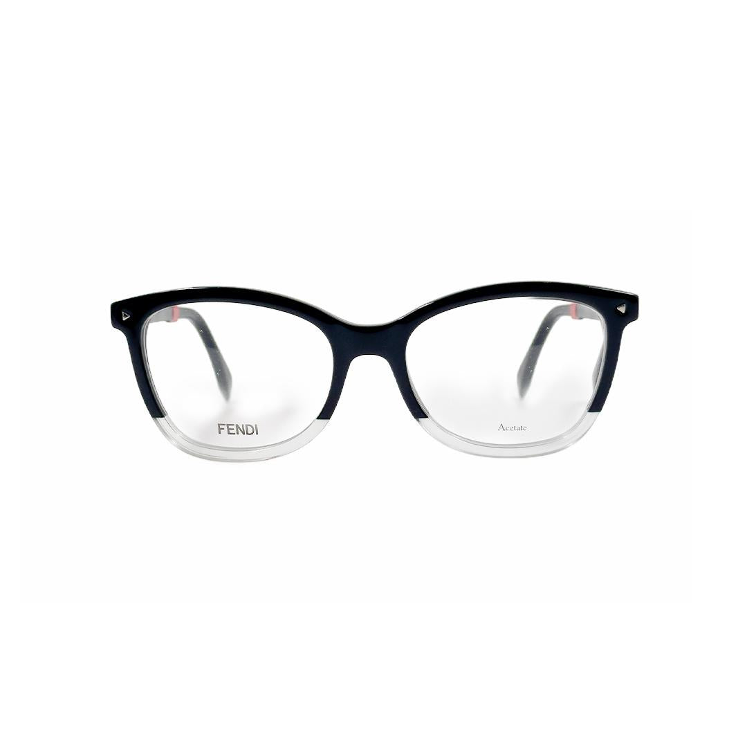 Fendi Square Black Eyeglasses FD02347ZJ52