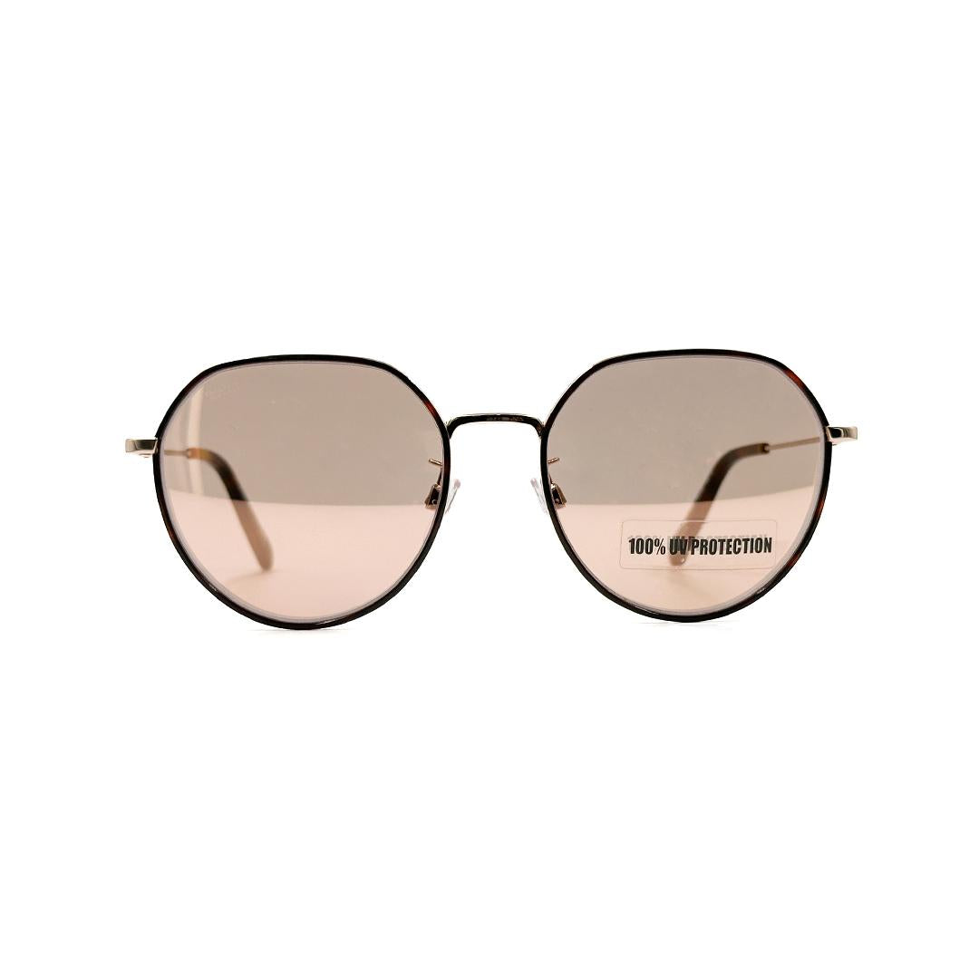 Bally Round Brown Sunglasses BY0078D56U56