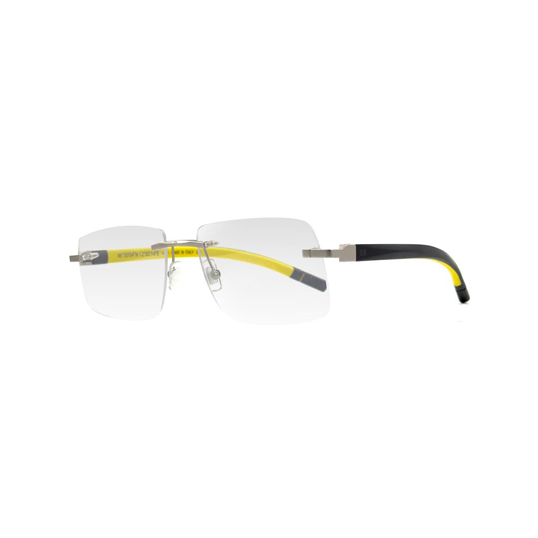 9.81 Square Silver Eyeglasses NE50006U01757