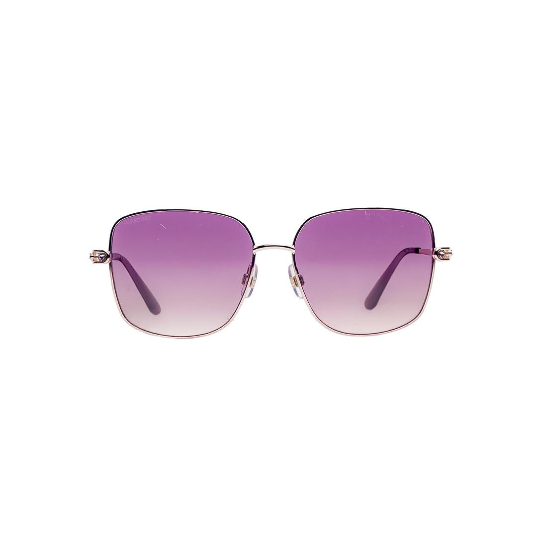 Swarovski Square Gold Sunglasses SK031328T59