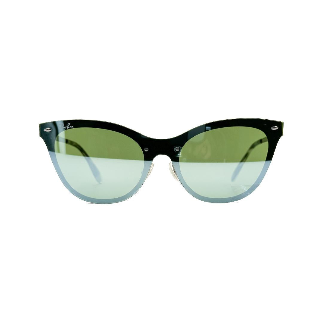 Ray-Ban Cat Eye Silver Sunglasses RB3580N/042/30