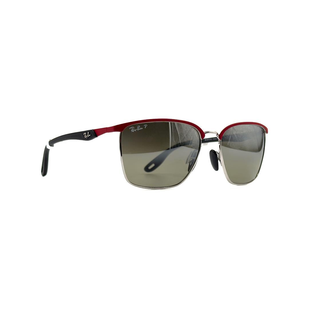 Ray-Ban Square Red Sunglasses RB3673MF0455J56
