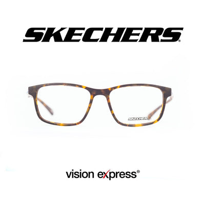 Skechers Men's Brown Plastic Square Eyeglasses SE 3229/052