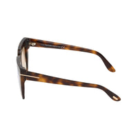 Tom Ford Havana Brown Plastic Square Sunglasses FT0687F53Z52