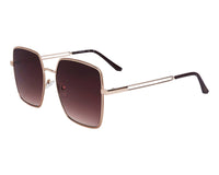 Guess Rose Gold Metal Square Sunglasses GU041928F58