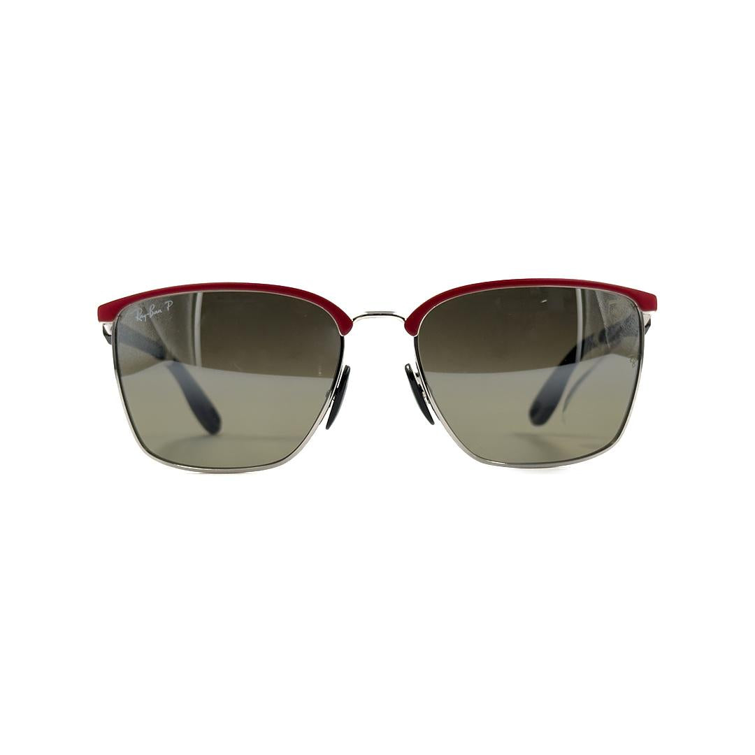 Ray-Ban Square Red Sunglasses RB3673MF0455J56