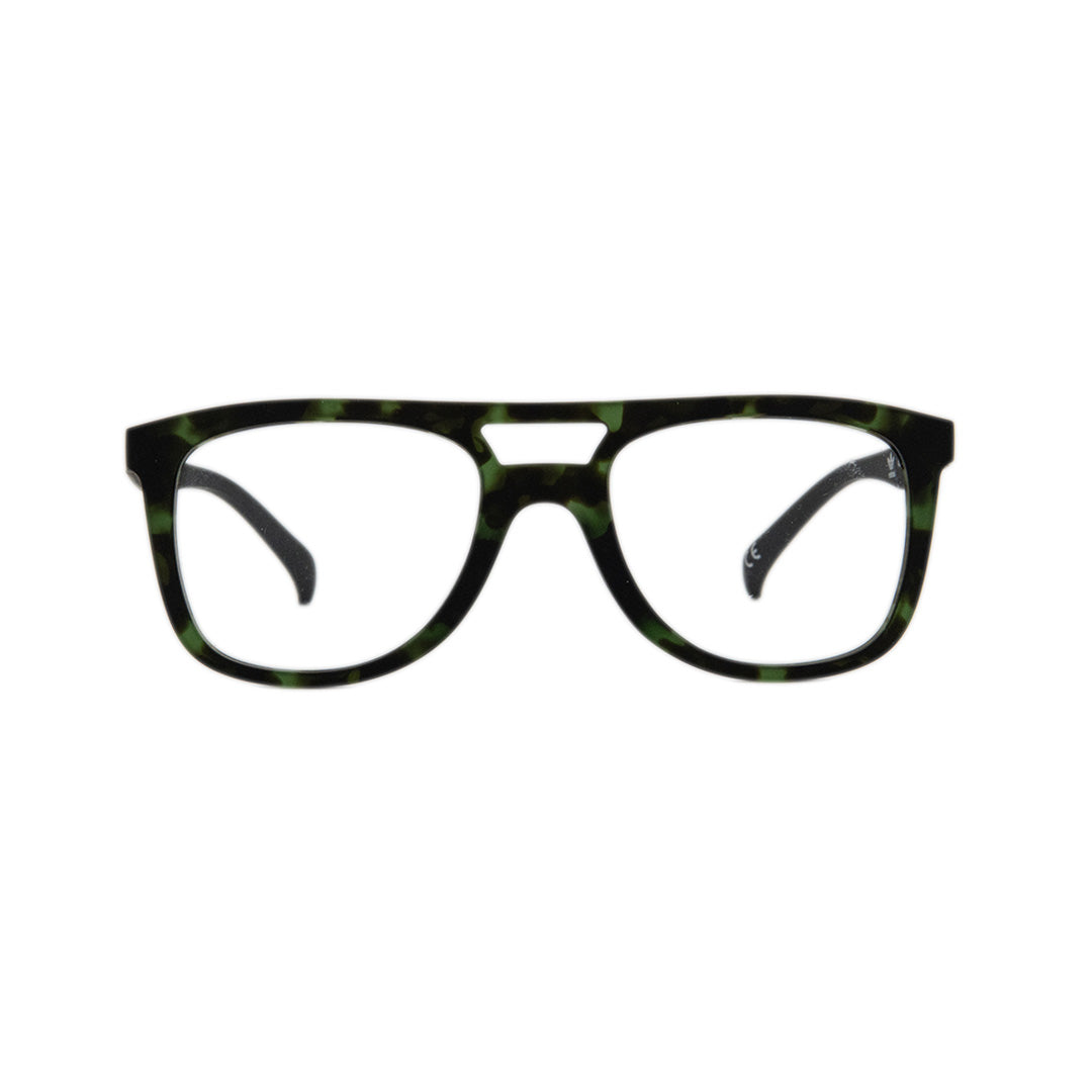 Adidas Green Plastic Aviator Eyeglasses ADOR011O140.03051