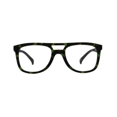 Adidas Green Plastic Aviator Eyeglasses ADOR011O140.03051