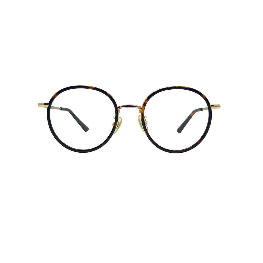 Aojo Unisex Brown Metal Round AOFACLS1015C02_50 - Vision Express Optical Philippines