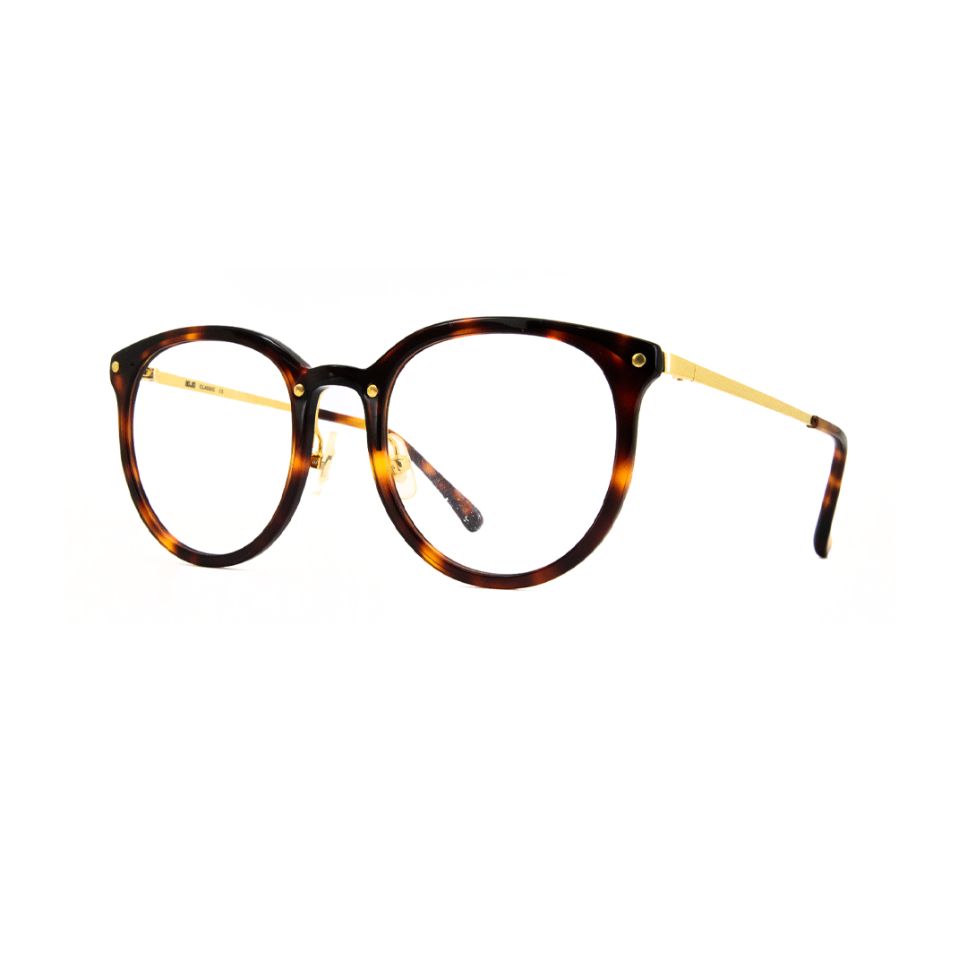 Aojo Unisex Brown Plastic Round AOJACLS1101C02_50 - Vision Express Optical Philippines