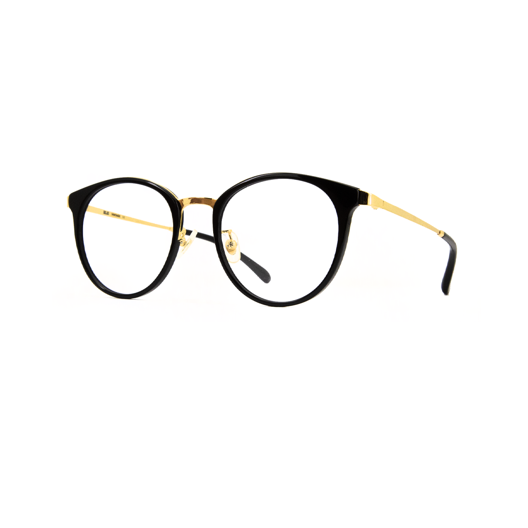Aojo Unisex Black Plastic Round AOJAVIN0026C01_50 - Vision Express Optical Philippines