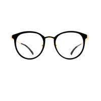 Aojo Unisex Black Plastic Round AOJAVIN0027C01_50 - Vision Express Optical Philippines