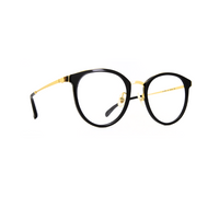 Aojo Unisex Black Plastic Round AOJAVIN0027C01_50 - Vision Express Optical Philippines