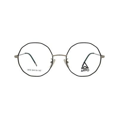 Arvo Black Metal Round Eyeglasses AV 3010/M01