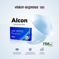 Air Optix® plus HydraGlyde® 6pcs Monthly Contact Lenses - Vision Express Optical Philippines