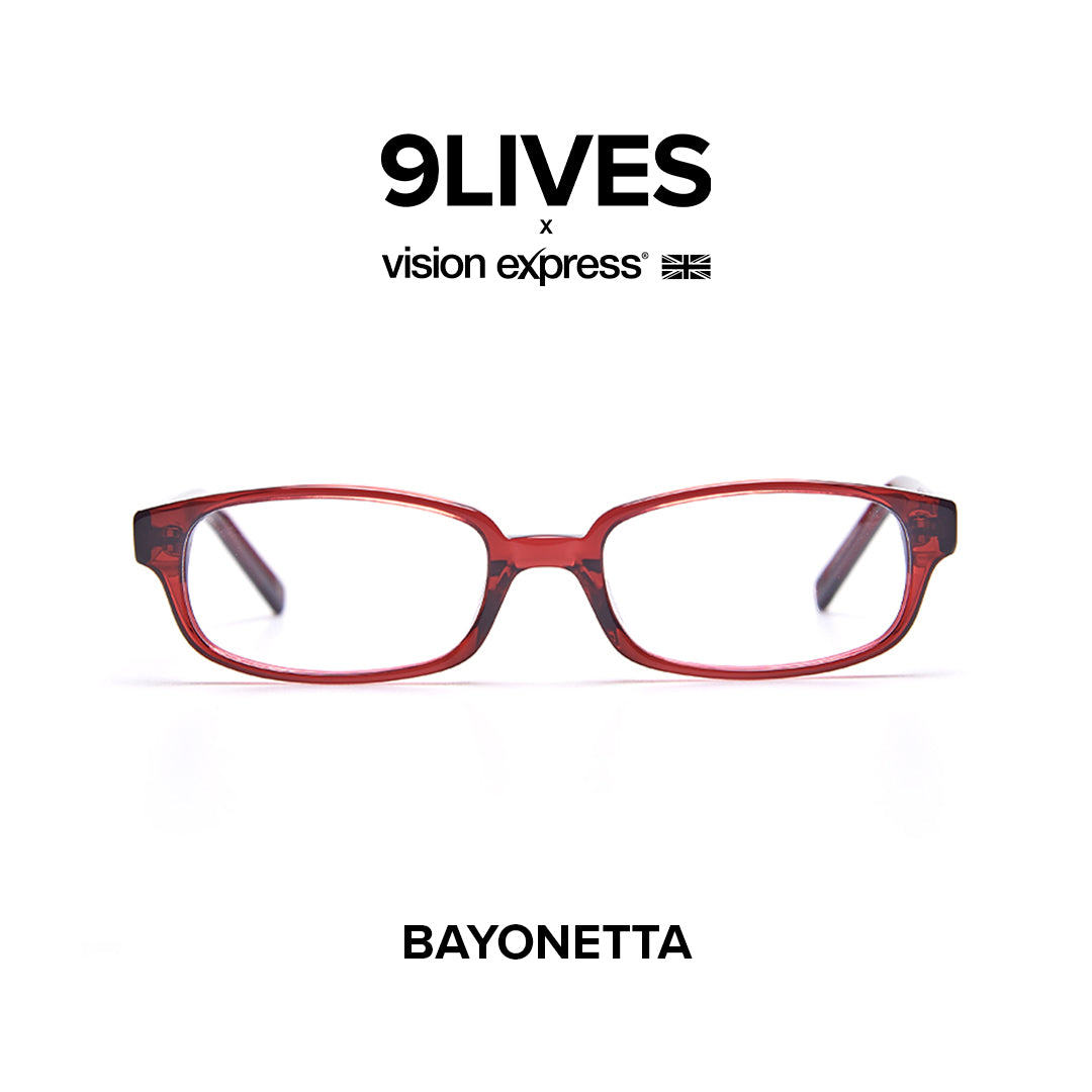 9Lives x Vision Express Bayonetta in Cardinal BAYONETTARED54 - Vision Express Optical Philippines
