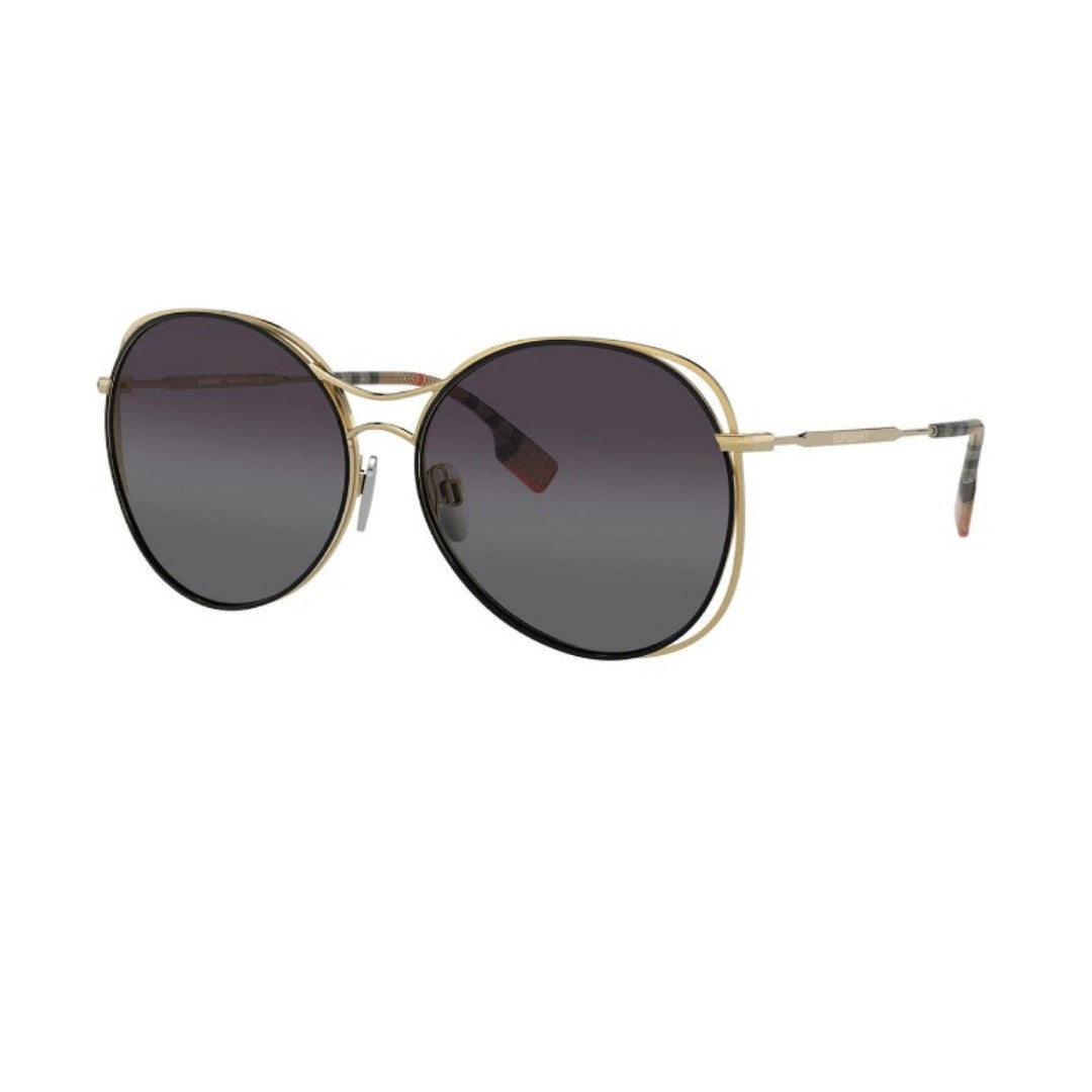 Burberry Women's Gold Metal Round Sunglasses BE3105/1017/8G - Vision Express Optical Philippines