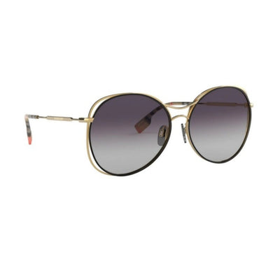 Burberry Women's Gold Metal Round Sunglasses BE3105/1017/8G - Vision Express Optical Philippines