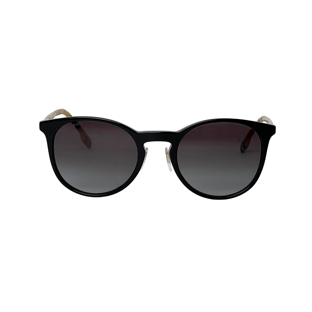 Burberry Black and Vintage Acetate Round Sunglasses BE4380D38538G51 - Vision Express Optical Philippines