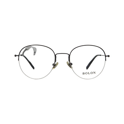 Bolon Silver Metal Round Eyeglasses BJ7087/B11