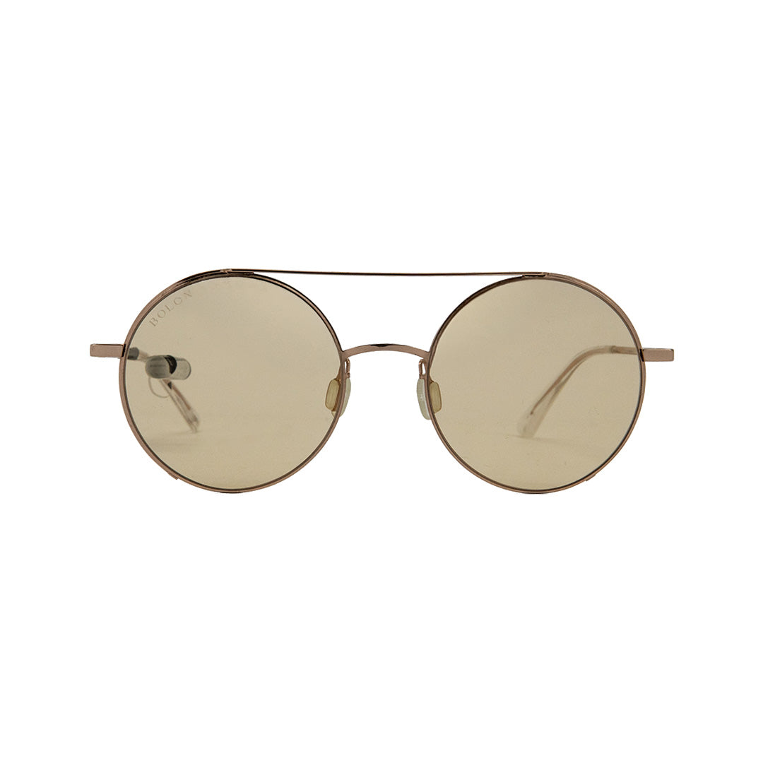 Bolon Gold Metal Round Sunglasses BL8028/A60