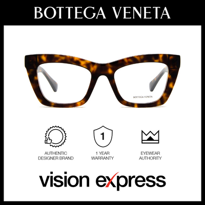 Bottega Veneta Women's Brown Bio-Acetate Cat Eye Eyeglasses BV1215O00250 - Vision Express Optical Philippines