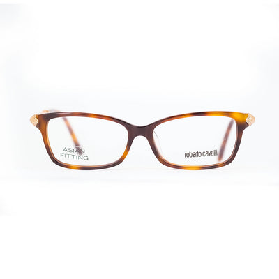 Roberto Cavalli Women's Brown Plastic Rectangle Eyeglasses RC 5020F/052