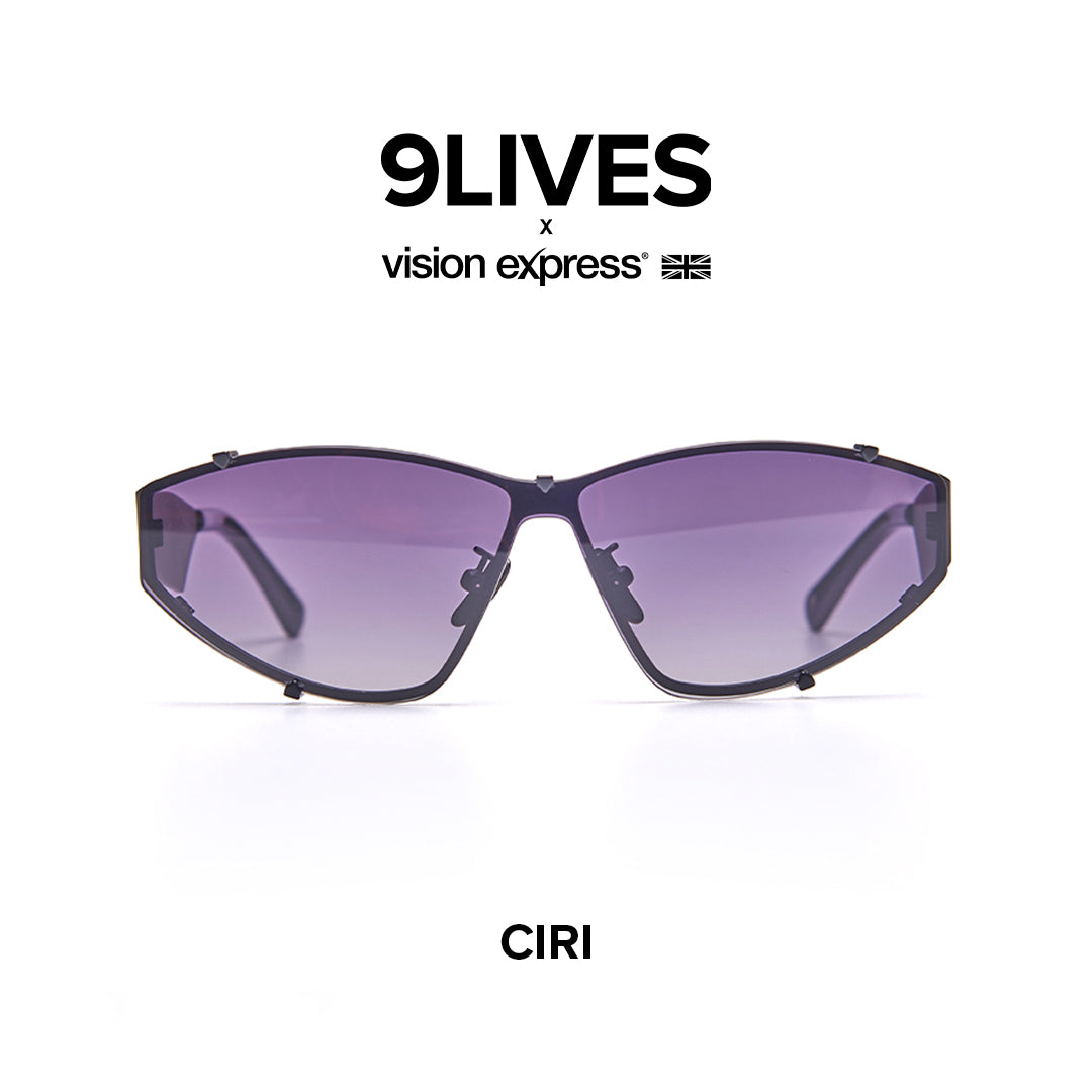 9Lives x Vision Express Ciri in Carbon CIRIBLK142BLK